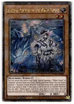 YUGIOH ELZETTE AZAMINA OF THE WHITE FOREST QUARTER CENTURY RARE NM SUDA-EN008 - Image 1