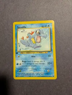 Pokemon Card - Totodile 1st Edition Neo Genesis 80/111 Common - Image 1