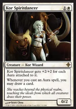 Kor Spiritdancer -Foil Light Play MTG Rise of the Eldrazi - Image 1