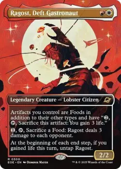 Ragost, Deft Gastronaut (Borderless) -Foil Near Mint MTG Edge of Eternities - Image 1