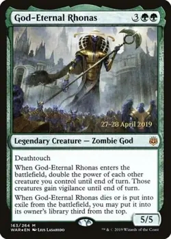 God-Eternal Rhonas -Foil Near Mint MTG Promos: Prerelease Cards - Image 1