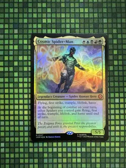 MTG Cosmic Spider-Man #0127 Foil Mythic Marvel’s Spider-Man (SPM) - Image 1