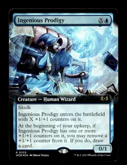 Ingenious Prodigy (Extended Art) 333 Foil R Wilds of Eldraine - Image 1