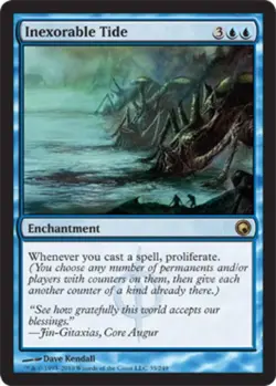 MTG Inexorable Tide - Foil, Light Play, English Scars of Mirrodin - Image 1