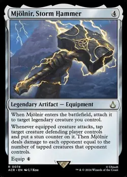 Mjolnir, Storm Hammer - Foil Assassin's Creed NM MTG - Image 1