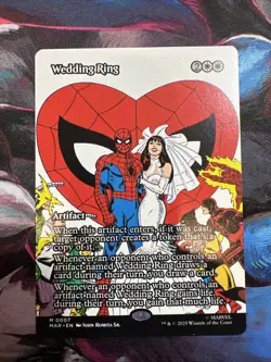 Wedding Ring Borderless x1, MTG, Spiderman, MAR, Magic the Gathering, NM - Image 1