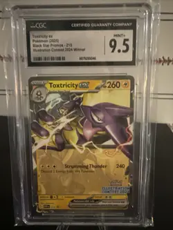 Toxtricity EX SVP 215 Illustration Contest 2024 Promo Pokemon CGC Graded 9.5 - Image 1