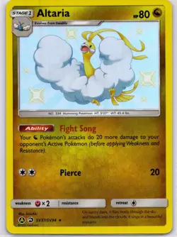 Pokemon Hidden Fates: Shiny Vault #SV37/SV94 Altaria Shiny Holo Rare - Image 1