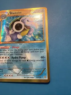 Pokemon Secret Rare Blastoise 137/135 Plasma Storm Shiny Lightly Played - Image 3