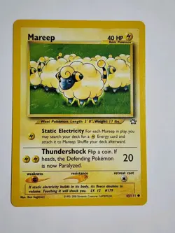 Mareep Pokemon card 65/111 Neo Genesis - Image 1