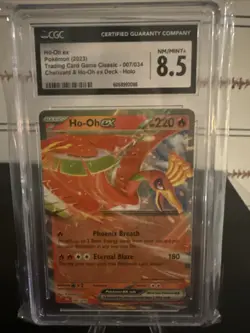 Pokemon TCG Ho-Oh EX Trading Card Classic 007/034 Holo Card CGC 8.5 Near Mint - Image 1