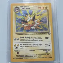 Pokemon Jolteon TCG Jungle 4/64 Holo Unlimited Rare Card LP/MP - Image 1
