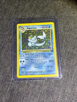 Pokemon TCG Vaporeon Holo Rare Card 12/64 Jungle Set - Image 1