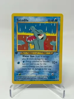 Pokemon Totodile Neo Destiny 1st Edition 85/105 Non-Holo LP - Image 1