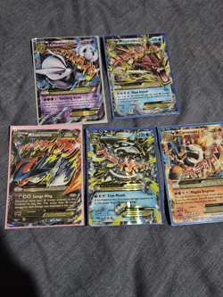 Mega Pokemon Tcg Lot Of 5 Cards M Salamence XY171 M Gyarados 27/122 M mewtwo 63 - Image 2