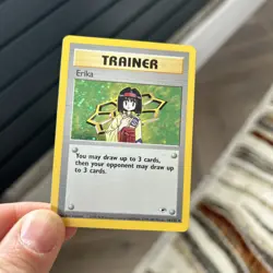 Pokemon Gym Heroes Erika Trainer Holo Rare 16/132 NM/LP - Image 2