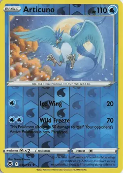 Articuno Reverse Holo Holo Rare - SWSH12: Silver Tempest #036/195 Pokemon TCG - Image 1