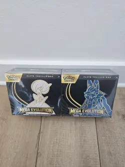 Pokemon Mega Evolution Elite Trainer Box ETB Set of 2 Factory Sealed - Image 1