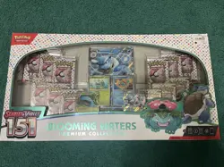 Pokemon TCG: S&V 151 Blooming Waters Premium Collection Factory Sealed Box - Image 1
