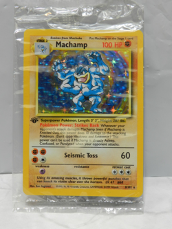 Sealed Pokemon Machamp 1st Edition Base Set 8/102 Holo WOTC 1999 X75JJ - Image 1
