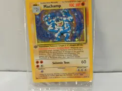 Sealed Pokemon Machamp 1st Edition Base Set 8/102 Holo WOTC 1999 X75JJ - Image 2