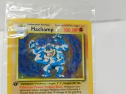 Sealed Pokemon Machamp 1st Edition Base Set 8/102 Holo WOTC 1999 X75JJ - Image 3