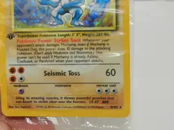 Sealed Pokemon Machamp 1st Edition Base Set 8/102 Holo WOTC 1999 X75JJ - Image 4