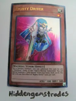 Yugioh! Righty Driver DUPO-EN032 Ultra Rare Unlimited Near Mint!! - Image 1