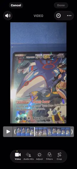 Pokemon Team Aqua's Kyogre EX Holo Rare Card 6/34 Double Crisis - Image 2