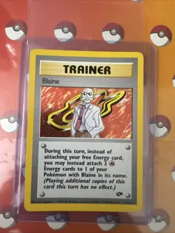 Pokemon TCG Blaine Gym Challenge Holo Rare Card 17/132 NM - Image 1