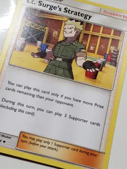 Lt. Surge's Strategy 178/214 - LP / VLP - Unbroken Bonds Sun Moon Pokemon Card - Image 2