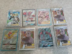 Bundle of full art pokemon cards including gx and trainers - Image 1