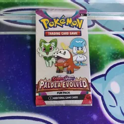 Pokemon Paldea Evolved Fun Pack: 3 Cards New Sealed Scarlet & Violet: Paldea PAL - Image 3
