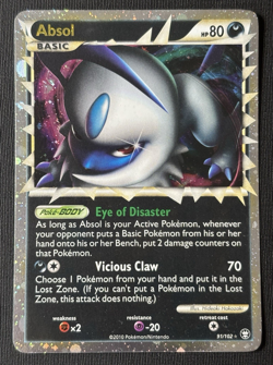 Pokemon Absol Prime 91/102 HGSS Triumphant Holo Rare Card (EXCELLENT - LP) - Image 1