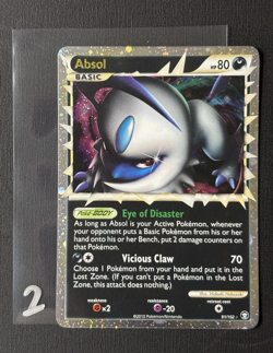 Pokemon Absol Prime 91/102 HGSS Triumphant Holo Rare Card (EXCELLENT - LP) - Image 4