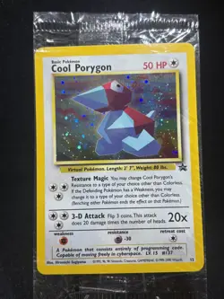 Pokemon Card Cool Porygon Black Star Promo Sealed Mint Holo! - Image 1
