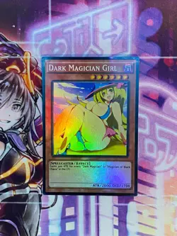 Dark Magician Girl Yugioh Field Center Foil Card Holo Doujin Anime Waifu Orica - Image 1
