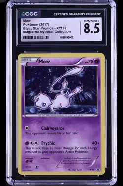 2017 Pokemon XY Black Star Promo Magearna Mythical Holo Mew XY192 CGC 8.5 NM-MT+ - Image 1