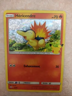 Carte Pokemon McDonald's 25 ans Hericendre 10/25 HOLO serie francaise MacDo 2021 - Image 1