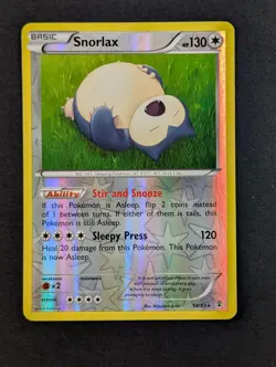 Pokemon Snorlax Generations Reverse Holo Rare 58/83 LP - Image 1