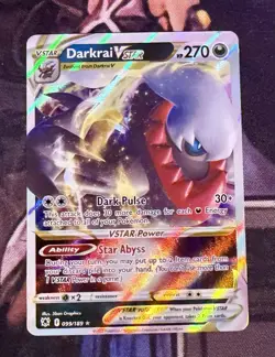 Pokemon Darkrai VSTAR 99/189 - Astral Radiance Holo Rare - Image 1