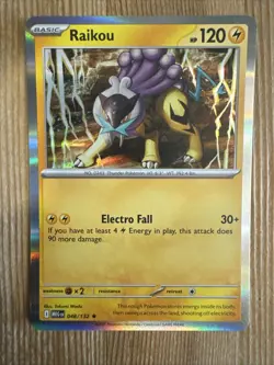 Raikou 048/132 Holo Rare - Pokemon TCG Mega Evolution - NM - Image 1