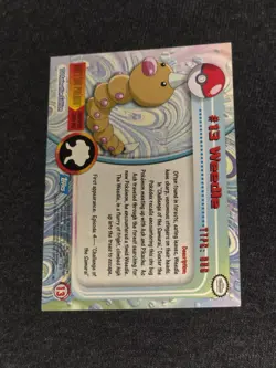 Weedle Topps Series #13 Non-Holo 1999 Light Play Pokemon - Image 2