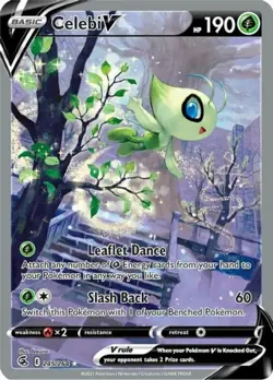 Celebi V - 245/264 - Full Art Ultra Rare PL/MP, English Pokemon Fusion Strike - Image 1
