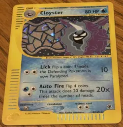 Cloyster Holo Rare 8/165 Expedition WOTC Vintage Pokemon ??Swirl?? - Image 2