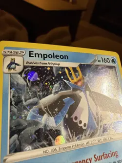 1 Swirl 🌀 Cosmo Holo Pokemon Empoleon 037/172 Sword & Shield Lightly Played LP - Image 1