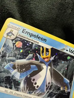 1 Swirl 🌀 Cosmo Holo Pokemon Empoleon 037/172 Sword & Shield Lightly Played LP - Image 2