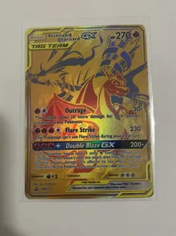 Pokemon Reshiram & Charizard GX SM247 Promo NM - Image 1