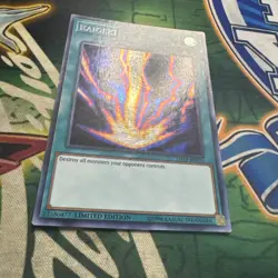 Yugioh! Raigeki TN19-EN010 Secret Rare Limited Edition VLP - Image 2