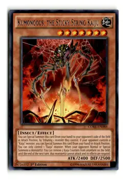 Kumongous, the Sticky String Kaiju - CORE-EN088 1st Edition Rare - YuGiOh-LP - Image 1